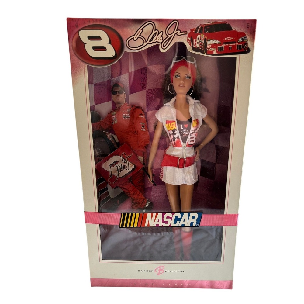2006 Mattel Barbie Collector Dale Earnhardt Jr NASCAR Pink Label Doll K7973 NEW